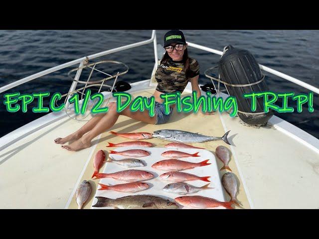 EPIC Family Fishing 1/2 Day Trip Using STRIKELINES 3D Charts!