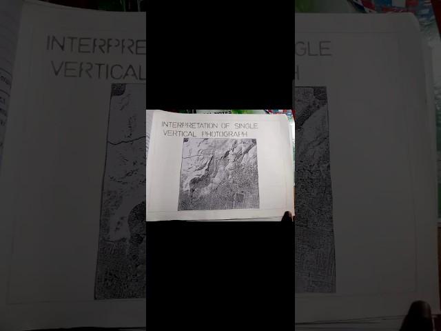 interpretation of single vertical photograph geography practical sheet #cblu #cblunotice #geography