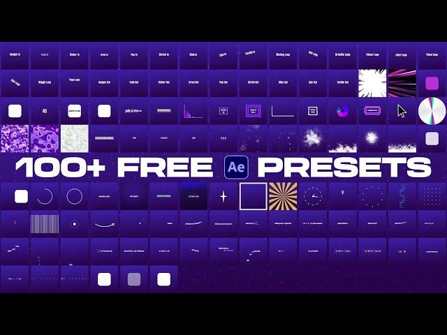 100+ FREE After Effects Presets