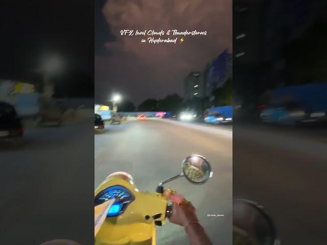 Clouds and thunderstorms ️ #ytshorts #shortvideo #youtubeshorts #shorts #hyderabad #trending