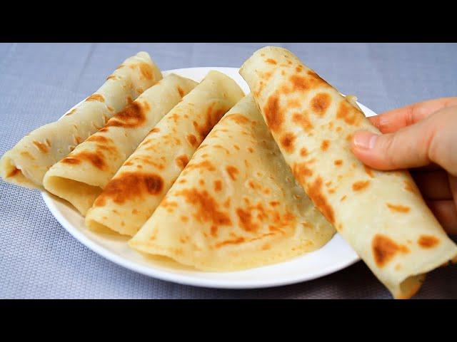 Ready In Only 5 Minutes! No Rolling No Kneading Soft Chapati Make With Liquid Dough