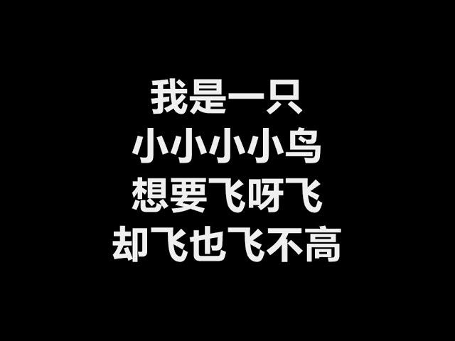 【原唱】 赵传 - 《我是一只小小鸟》 [歌词]