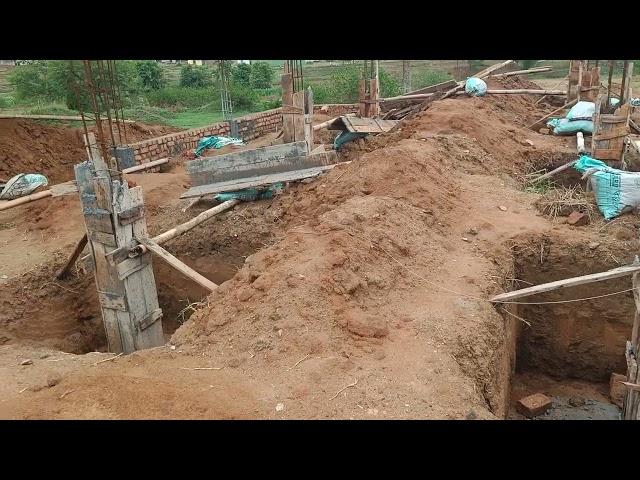 30 × 40 House Construction work video from construction site