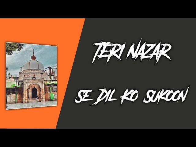 TERI NAZAR SE DIL KO SUKOON HAI KARAAR HAI | DJ REMIX QAWALI | BY SAHIL AJMERI