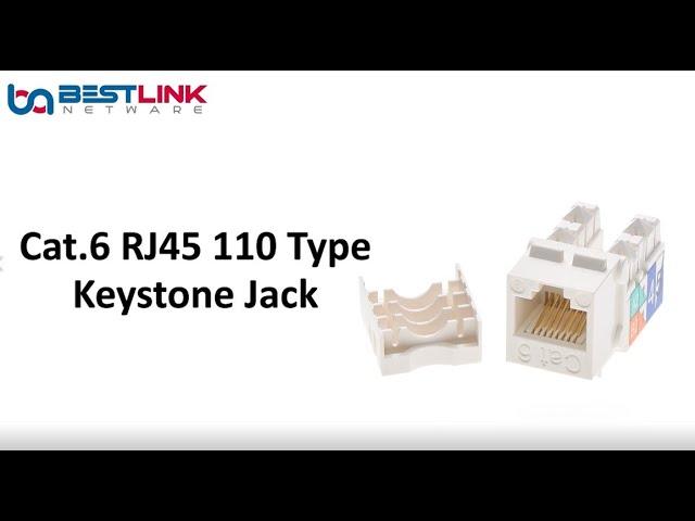 Bestlink Netware Cat.6 RJ45 110 Type Keystone Jack