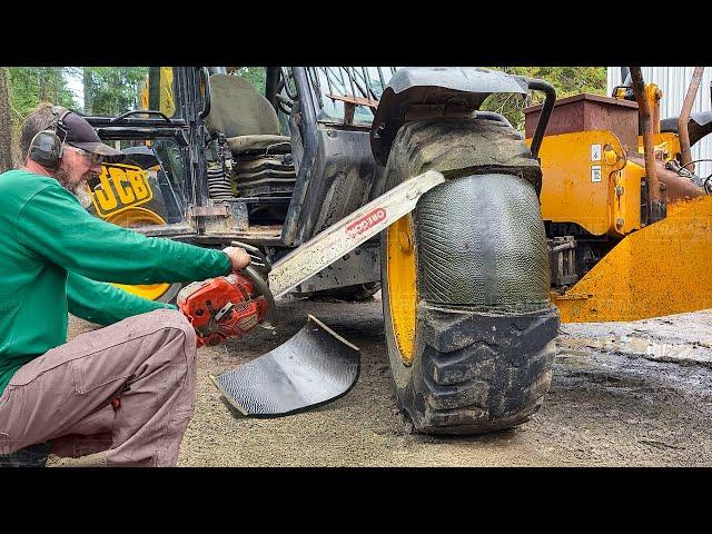 Crazy but Genius Technique to Get Rid of Old Massive Foam Filled Tires