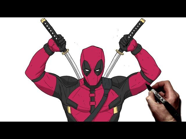 How To Draw Deadpool | Step By Step | Deadpool 3