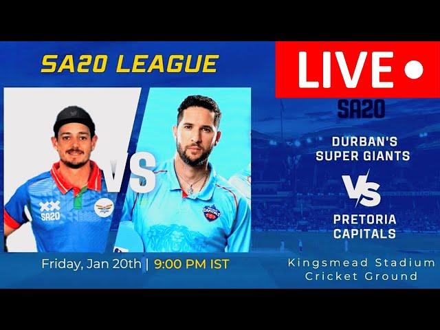 Live : Pretoria Capitals vs Durban Super Giants |DSG vs PC Live | 28TH Match | SA20 League