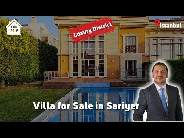 Villa for sale with lake and forest view in a luxury complex in Sariyer, Zekeriyakoy