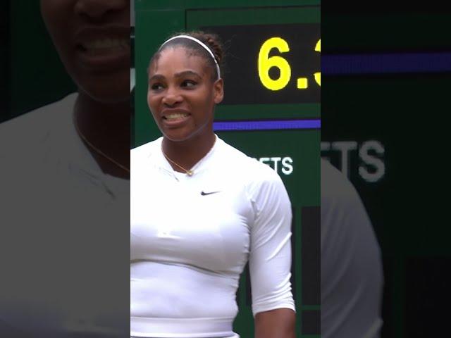 Serena Williams returns 138mph serve in Wimbledon mixed doubles