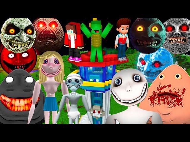 I FOUND SCARY LUNAR MOON'S AND SCARY MONSTERS IN MINECRAFT | MINECRAFT HORROR |