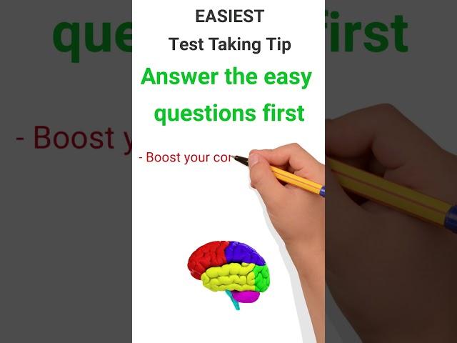 EASIEST Test Taking Tip  #testtips #examtips