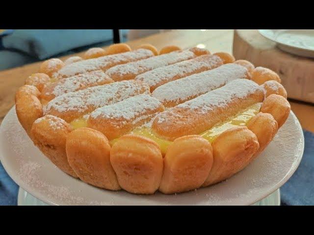 TORTA al LIMONE SENZA FORNO torta alla crema e limone SENZA BURRO torta al limone torta alla crema