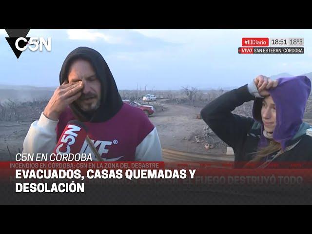 CÓRDOBA: habían TERMINADO su CASA hace TRES MESES y el FUEGO la DESTRUYÓ