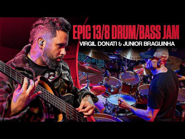 Virgil Donati and Junior Braguinha's Epic 13/8 Drum/Bass Jam! 