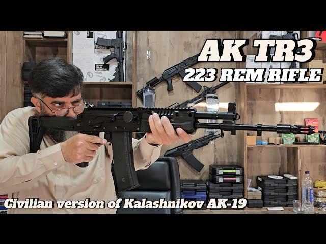 AK TR3 223 REM RIFLE | The civilian version of Kalashnikov Ak-19 rifle | Unboxing and Review.