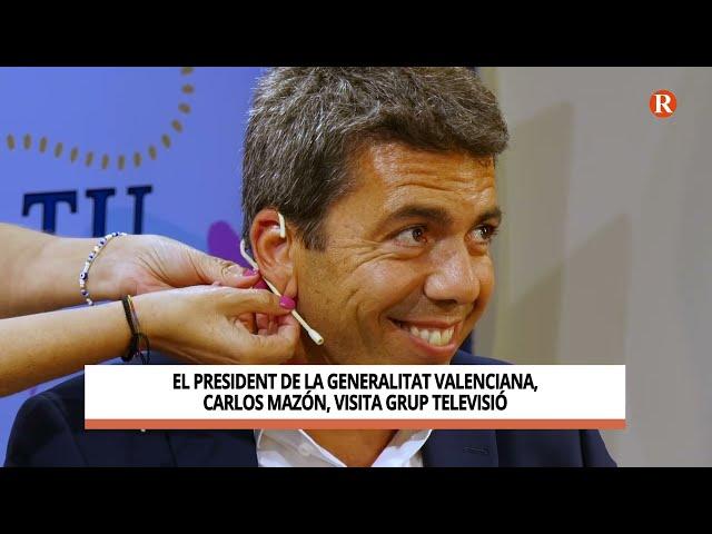 El president de la Generalitat Valenciana, Carlos Mazón, visita Grup Televisió