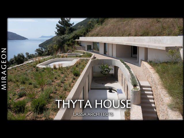 Silhouettes Run Through Mountainous Landscape in Greece | THYTA House