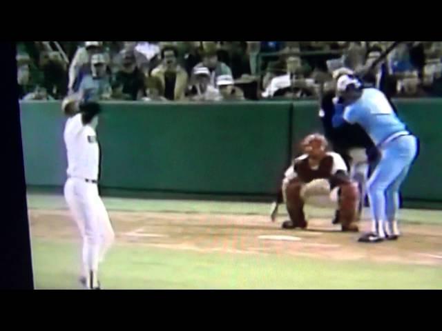 George Bell Takes the Rocket Deep Into Orbit! Great Home Run Swing