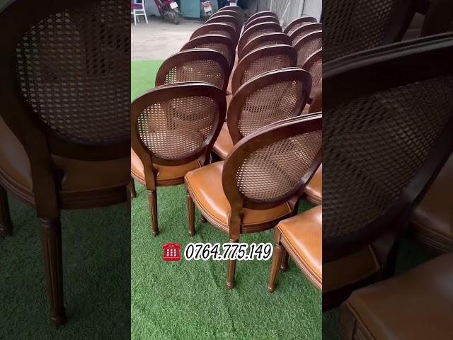 Ghế ăn gỗ #louis cafe nhà hàng #noithattungduong #banghegocafetungduong #0764775149 #ghean #gheango