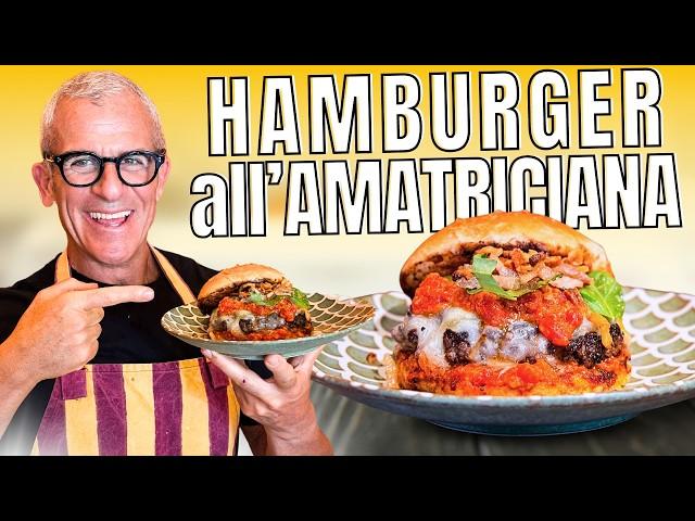 HAMBURGER all'Amatriciana, il CHEESEBURGER DEFINITIVO! Ricetta di Chef Max Mariola