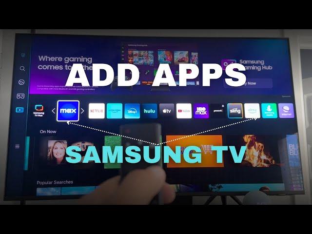 Add Apps to a Samsung Smart TV (Downloading)