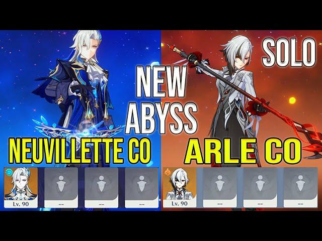 [99.9% Solo] Neuvillette C0 R1 & Arlecchino C0 R1 Spiral AByss Floor 12 Genshin Impact