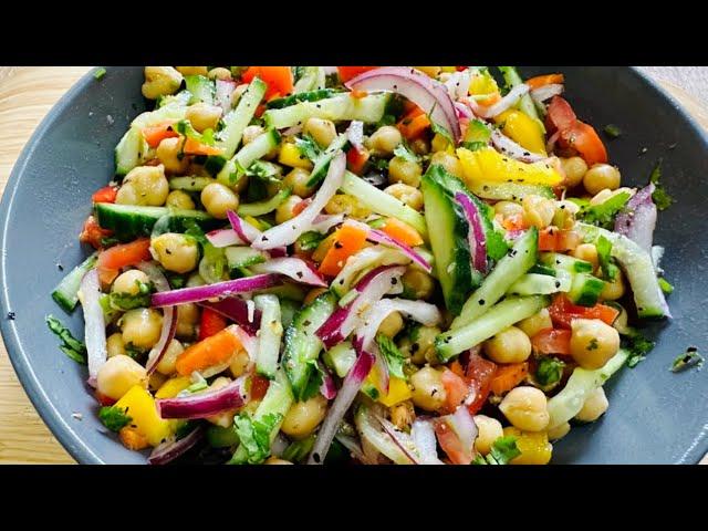 Easy And Healthy Chickpea Salad Recipe || Quick And Delicious Recipe.