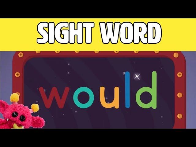 WOULD - Let's Learn the Sight Word WOULD with Hubble the Alien! | Nimalz Kidz! Songs and Fun!