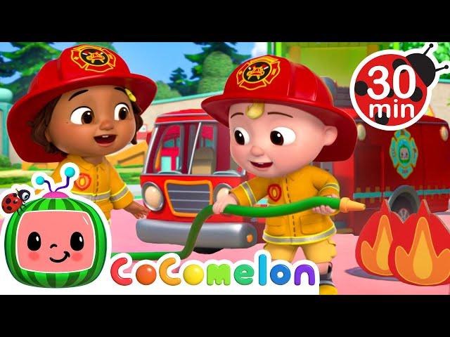 Wheels on the Fire Truck | CoComelon - Nina Time | Nursery Rhymes for Babies