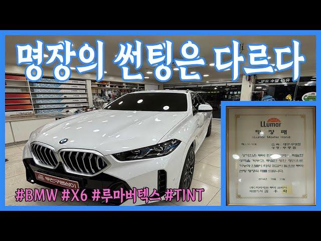 BMW X6 썬팅 /TINT/루마버텍스/명장/두친구영삼이