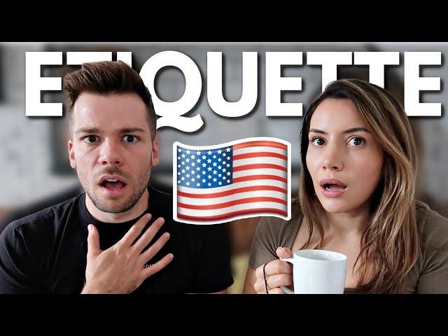 AMERICAN Etiquette That BRITS People Don't Understand! 