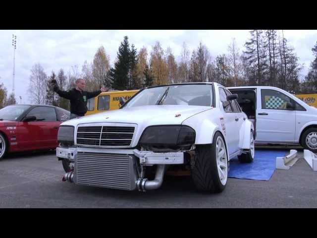 Driftloco Mercedes C36 AMG Turbo Driftcar - Green Valley 2013 (First Shakedown)