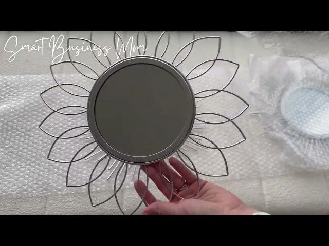 Review of the 3 Pack Metal Mirrors for Wall Sunburst Wall Mirrors #walldecor #mirrors #amazonhome