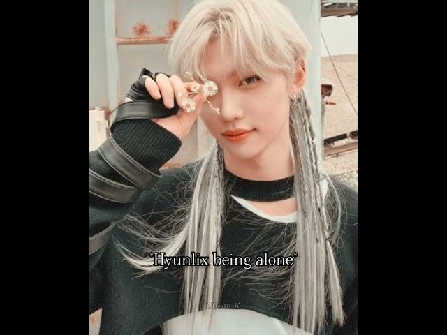 Hyunlix being alone vs Hyunlix in one frame  #straykids #felix #hyunjin #hyunlix