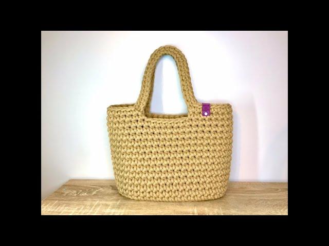 Easy Crochet Tote Bag, Shopping Bag, Beginner Friendly, Made by Lunda