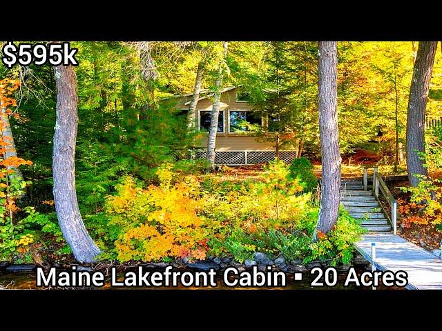 Maine Waterfront Property For Sale | $595k | Maine Waterfront Cabins | Maine Waterfront Land