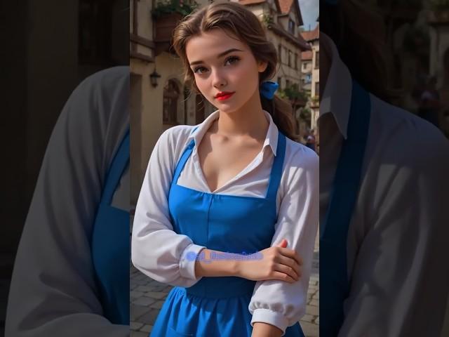 RealLife Beauty & the Beast, AI Brings the Fairy Tale to Life! #livingcartoon #belle #aiart