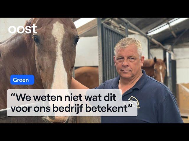 Manegehouder Dennis vreest gestreste paarden door straaljagers | Oost