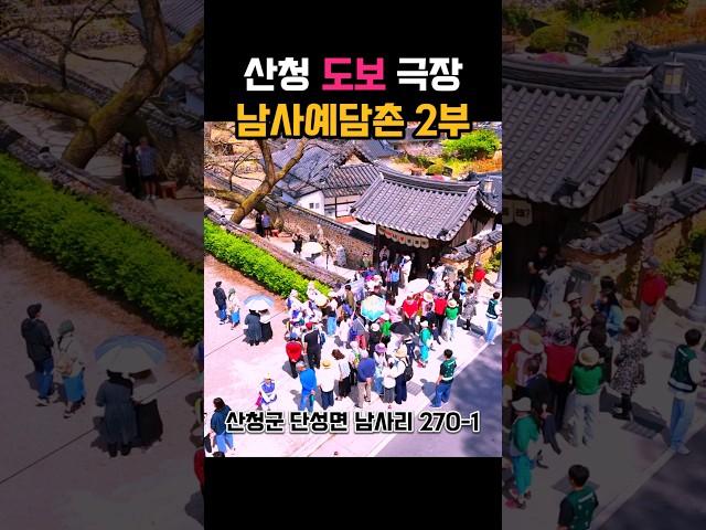 산청 도보 극장 남사예담촌 2부 #산청군 #2025산청방문의해 #공보형 #극단큰들 #큰들 #마당극 #도보투어 #산청여행 #경남여행 #자연풍경 #봄꽃 #꽃구경 #부부회화나무
