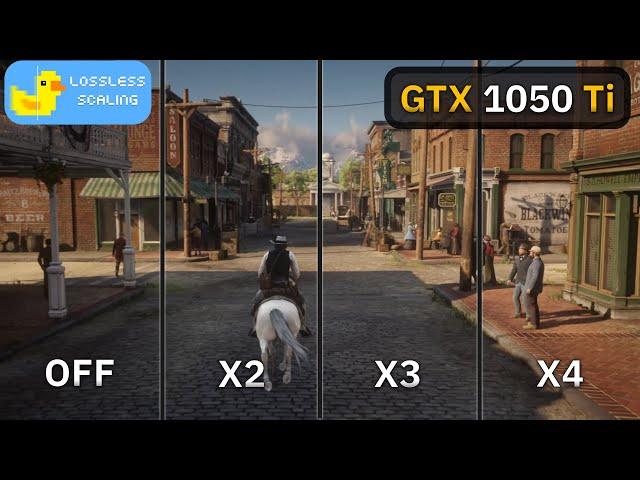 GTX 1050 Ti : Lossless Scaling - ( X2, X3, X4 ) 5 Games Tested