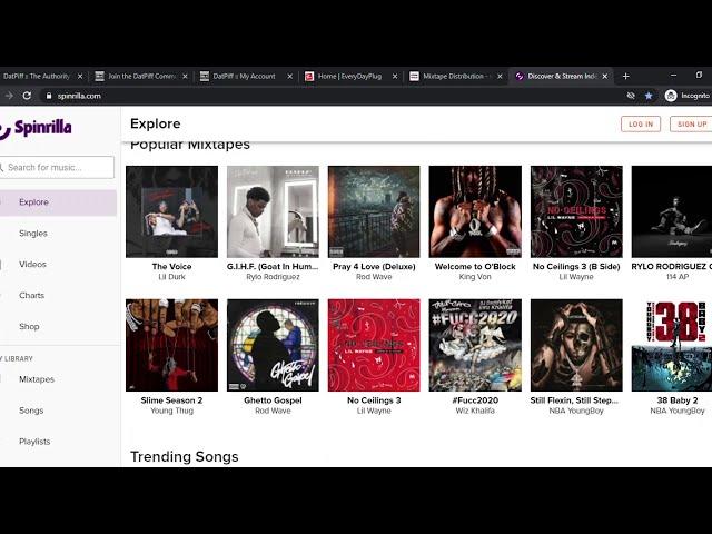 How to upload your mixtape on spinrilla