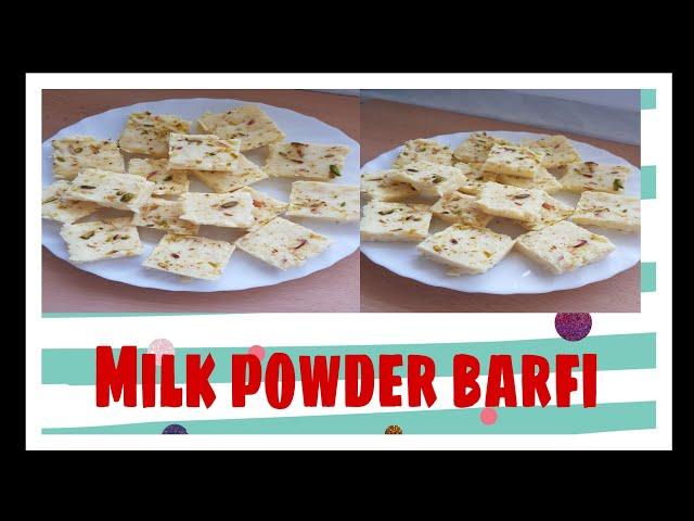 How to make milk powder barfi at home in simple and easy way..