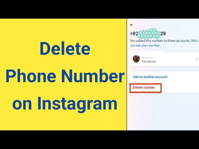 how to delete phone number on Instagram | how to delete Mobile number on Instagram #instagram