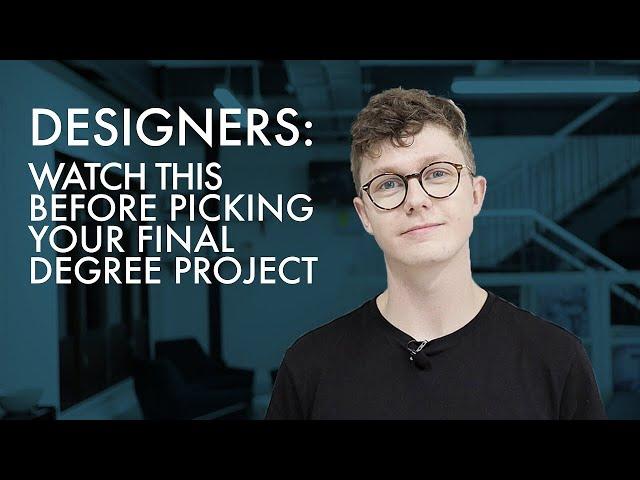 Product Design Final Year Project Tips!