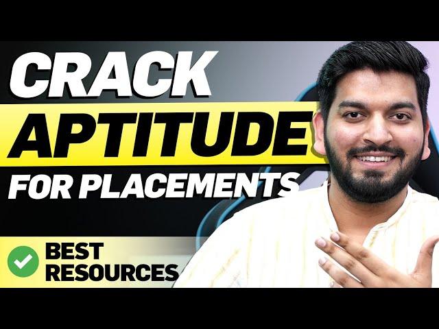 MASTER the APTITUDE Test for PLACEMENTS  FREE Resources Inside 