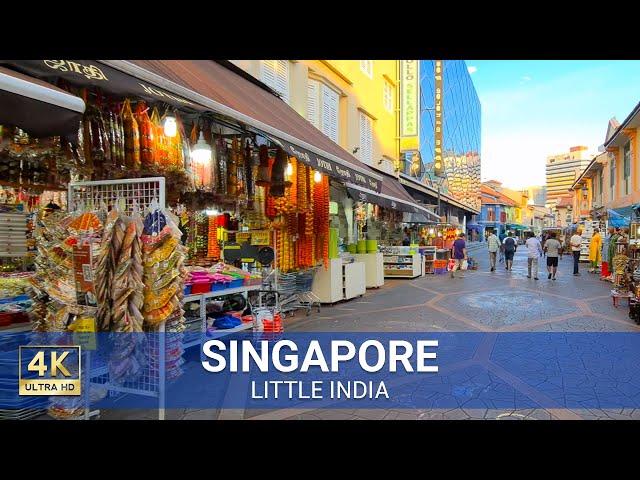 Singapore Little India Walking Tour (4K UHD) - Travel Guide Video