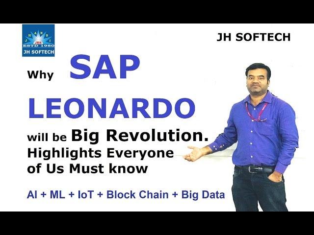 SAP Leonardo - AI,Big Data, Block Chain, Machine Learning, IoT