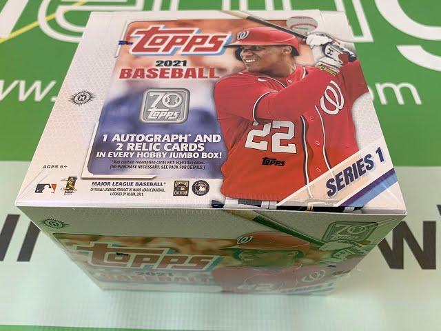 2021 Topps Baseball Series 1 Hobby Jumbo Box Break - MenuGem Break #3