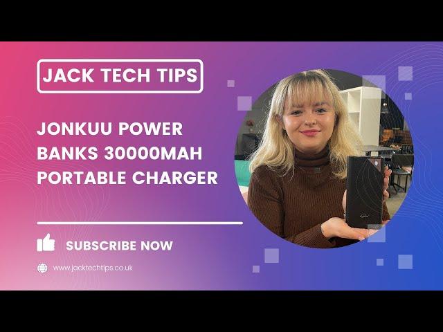 JONKUU Power Banks 30000mAh Portable Charger